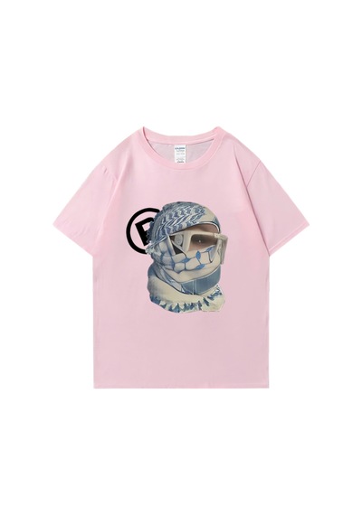 Flood Of Style En Punk Estetik Harajuku Grafik Baskı Y2k Pamuk T-shirt Retro Hip Hop Tee Kaya Emo Gevşek Str Pembe