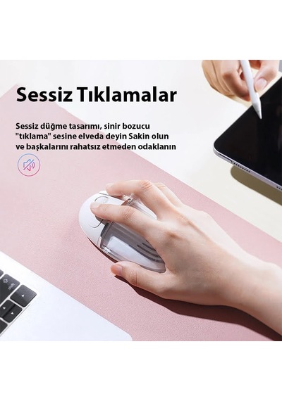 Dux Ducis Cm Series Kablosuz Bluetooth 2.4ghz Şeffaf Mouse- 5775 Siyah