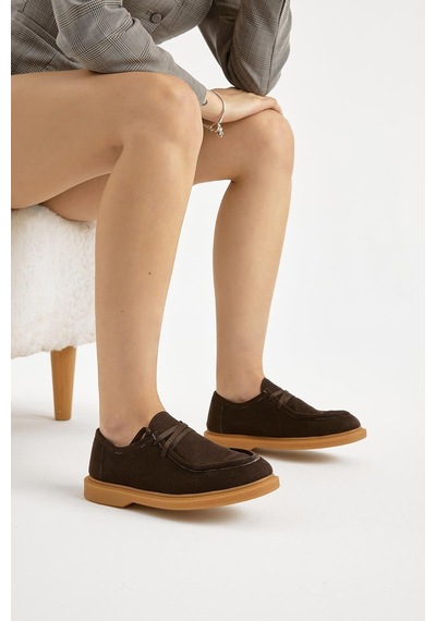 Tonny Black Termo Taban Süet Görünümlü Kadın Kahve Günlük Loafer Tbmhh030 Kahve