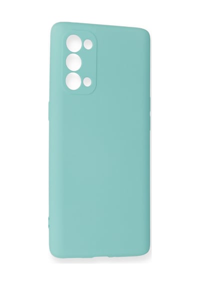 Oppo Reno 5 Pro Uyumlu Kılıf Nano İçi Kadife Silikon - Turkuaz