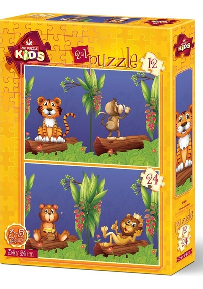 Art Puzzle 12+24 Parça Orman Dostları 4488