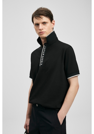 Lufian Lord Smart Erkek Polo Tişört Siyah Siyah 111040252100100 Siyah