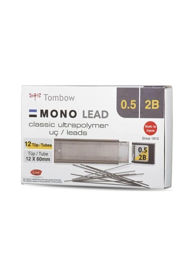 Mono Lead 0.5mm 2b Min Uç 12'li Kutu Tek Renk