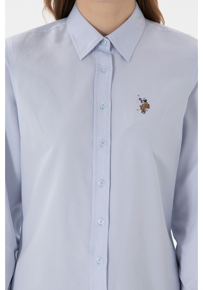 U.s. Polo Assn. Kadın Açık Mavi Gömlek Basic 50298103-vr003 Acık Mavı Açık Mavi