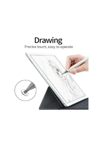 Apple Uyumlu iPad  10.2 8. Ve 9. Nesil 2 In 1 Stylus Kalem Özel Tasarım Ve Hassas Çizim Kalemi