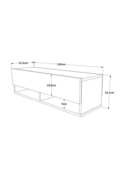 Aven Tv Ünitesi Tv Sehpası Raflı Kapaklı 100cm Çam Ave13-a Atlantik Çam Aven Tv Ünitesi Tv Sehpası Raflı Kapaklı 100cm Çam Ave13-a Atlantik Çam