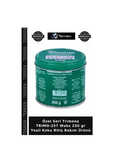 Özel Üretim Koku Sunum Kavanoz Trımona Trımo-257 Waks 250 Gr Yeşil