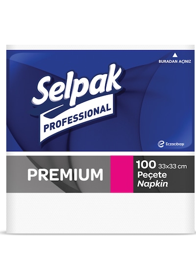 Selpak Professional Premium Peçete 100'lü 33 x 33 CM