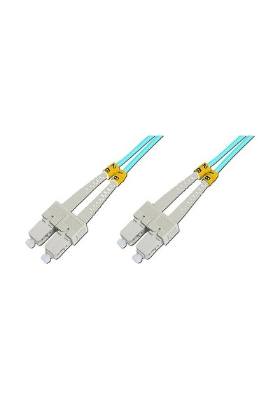 10 metre SC-SC Multi Mode Fiber optik patchkablo Duplex 50/125