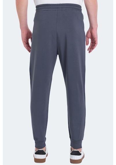Slazenger Onon In Erkek Fermuar Cepli Koyu Gri Eşofman Altı Koyu Gri