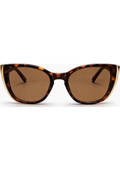Purvelon Leopar Desenli Çerçeve Retro Kare Kemik Çerçeve Unisex Uv400 Vintage Retro Güneş Gözlüğü Çok Renkli