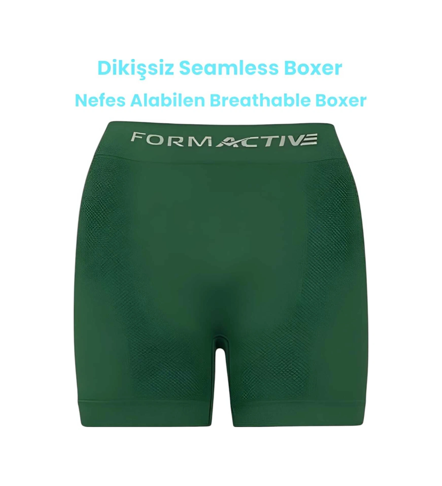 Tezzgelsin Erkek Dikişsiz/seamless Nefes Alabilen Boxer 6 Adet Füme - Yeşil
