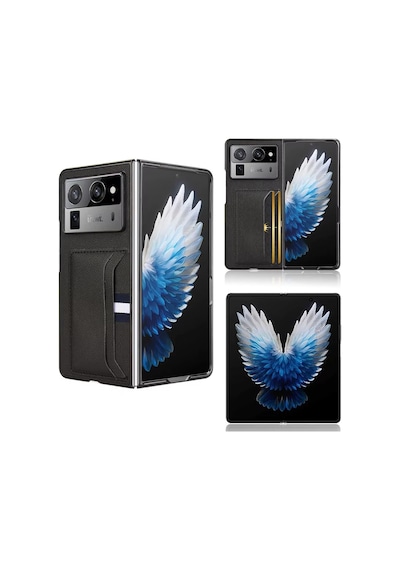 Microcase Tecno Phantom V Fold2 Kartlıklı Deri Kaplama Kılıf-al5120 Siyah