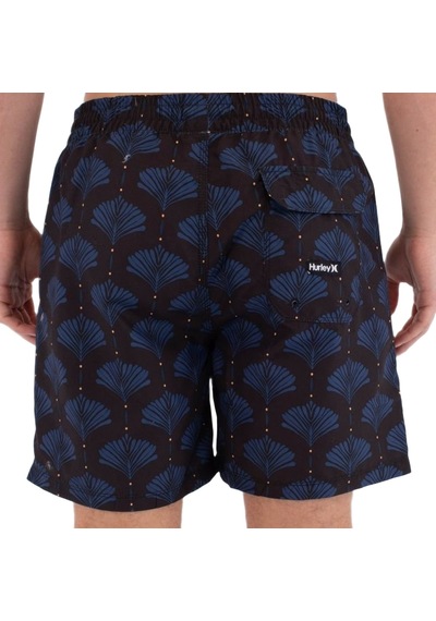 Hurley Hurley Volley Icon Printing Press Arbore Erkek Siyah Astarsız Boardshort 001