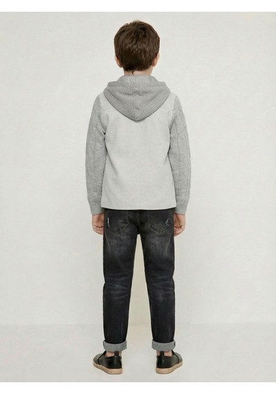 Xo Kids Erkek Çocuk 4lü Alt Üst Takım 6-9 Yaş 13202 Gri
