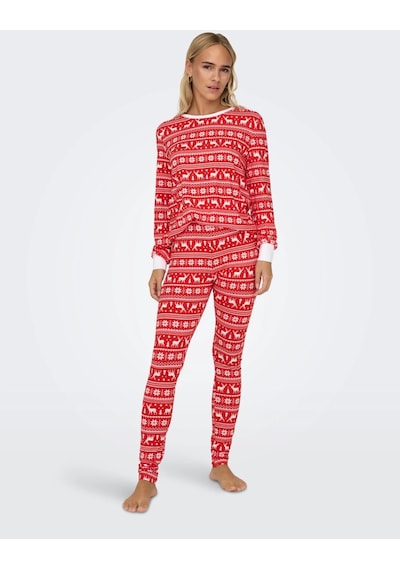 Only Kırmızı Kadın Pijama Takımı 15309334 001
