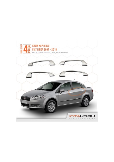 intakrom Fiat Linea Krom Kapı Kolu Dış 4 Kapı 2007 ve Sonrası