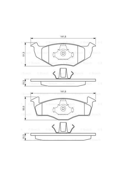 Seat Cordoba 1.4 2000-2002 Bosch Ön Balata 21866