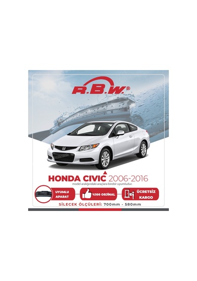 Honda Civic Sedan Muz Silecek Takımı (2006-2015) RBW