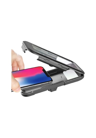 Su Geçirmez Mıknatıslı Motorsiklet Telefon Tutucu+Gidon Bağlantıs