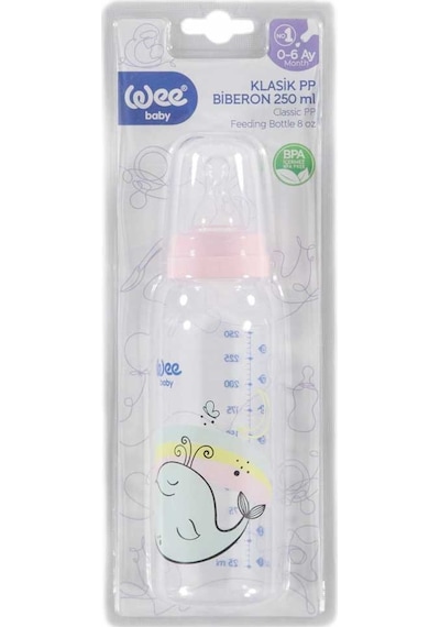 Wee Baby 852 Klasik PP Biberon 250 ML Pembe
