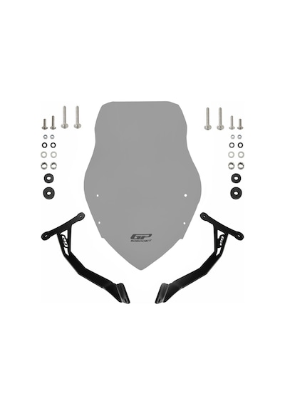 Gp Kompozit Honda Cb125f 2025 Uyumlu Ön Cam Füme 52 Cm