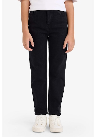 Defacto Erkek Çocuk Straight Fit Standart Paça Basic Düz Jean Pantolon B5445a826smnm40 Siyah-nm40