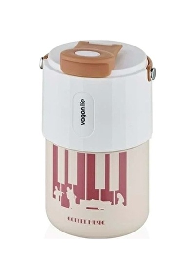 3 Adet Vagonlife Vgn2050 Kahve Çelik Termos 400 Ml