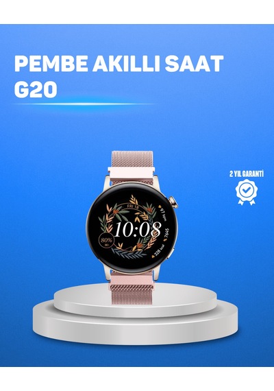 Kablosuz Şarjlı Tam Ekran Akıllı Saat Türkçe Dil Desteği Ve Uzun Pil Ömrü