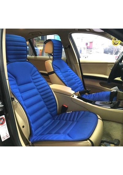 Fiat Egea Uyumlu Mavi Koltuk Kılıf Koruyucu Minderi Ön 2li Minder Ortopedik Lüks