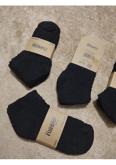 Efemicgiyimstore Bayan Siyah Ve Koyu Renk Ters Havlu Kışlık Patik Çorap 12'li Paket Çok Renkli Efemicgiyimstore Bayan Siyah Ve Koyu Renk Ters Havlu Kışlık Patik Çorap 12'li Paket Çok Renkli