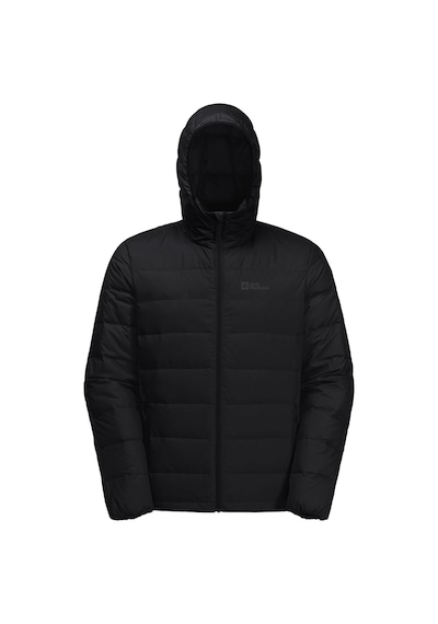 Jack Wolfskin Ather Down Hoody Erkek Outdoor Montu Siyah