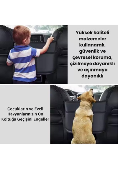 Coofbe Araç Koltuk Arası Organizer Çanta Araç Saklama Kutusu Bardak Tutucu Araç İçi Düzenleyici Çanta