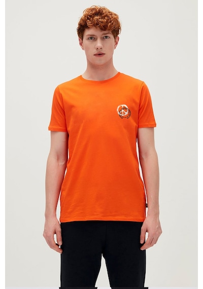 Bad Bear Everyday Urban Turuncu Erkek Baskılı Tişört Turuncu