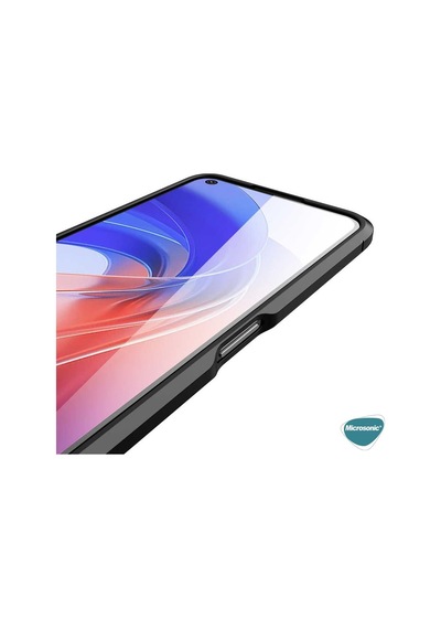 Oppo A36 İçin Kılıf Deri Dokulu Silikon Siyah A36 İle Uyumlu Kılıf - Siyah