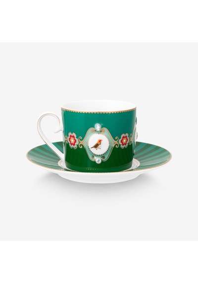 Pip Studio Yeşil Porselen Çay Fincan Seti 250 Ml