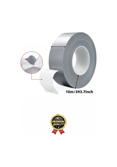 5 Adet Ekstra Güçlü Dayanıklı Su Geçirmez Sızdırmaz Yalıtım İzolasyon Beyaz Tamir Bandı 10 Mt 48 Mm