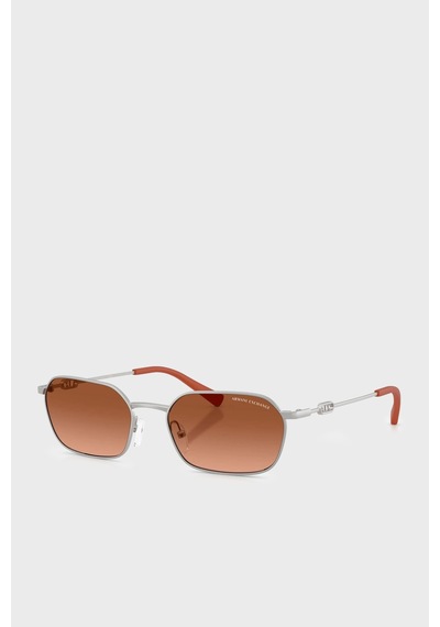 Armani Exchange Asimetrik Güneş Gözlük Unisex Gözlük 0ax2056s 602078 54 Gümüş