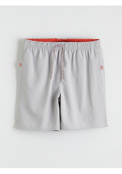 Lcw Swımwear Gri Diz Hizası Boy Erkek Deniz Şortu