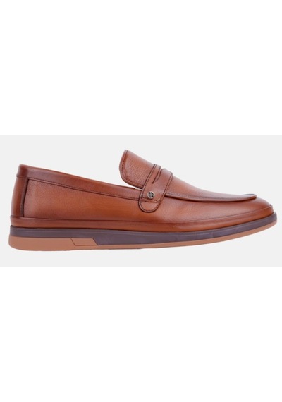 Marcomen 152-17434 Taba Erkek Loafer Günlük Deri Ayakkabı, Taba
