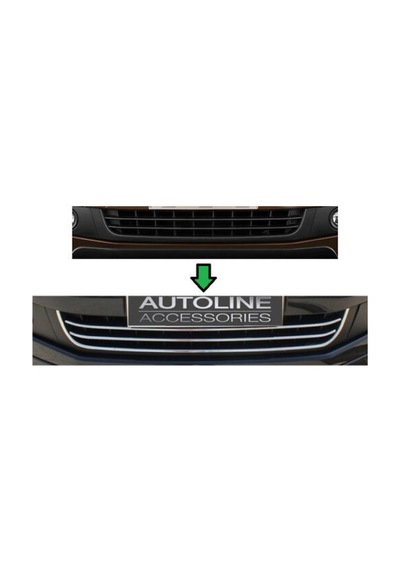 VW AMAROK 2010 2015 ÖN TAMPON ÇITASI 3 PRÇ PASLANMÖAZ ÇELİK KROM