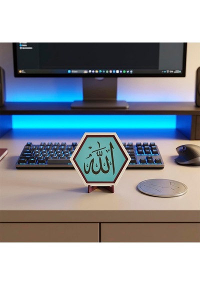 Tr Allah Yazılı Modern Dekoratif Obje, Ev Ve Ofis Dekorasyonuna Anlam Katan Zarif Masaüstü Aksesuarı 10x10 Cm Turk Genel Tr Allah Yazılı Modern Dekoratif Obje, Ev Ve Ofis Dekorasyonuna Anlam Katan Zarif Masaüstü Aksesuarı 10x10 Cm Turk Genel