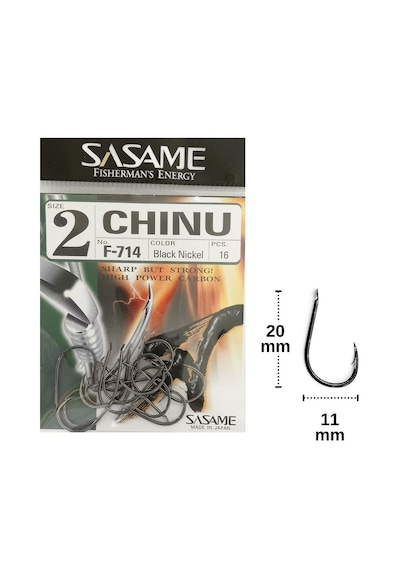 Sasame F-714 No:2 Chinu Olta İğnesi 16 Adet