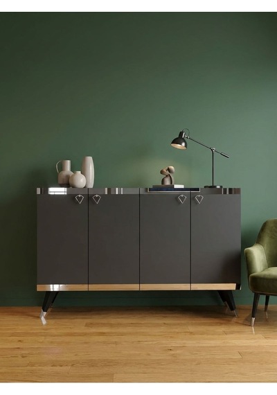Karnaval 120 Cm Konsol, Tv Sehpası, Tv Ünitesi, Kahve Köşesi, Banyo Dolabı, Çok Amaçlı Dolap Sk8103-4 Çok Renkli