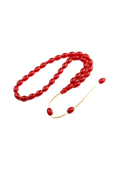 Burhan Sağlam Özel Seri Osmanlı Benzetme Kapsül Kesim 13x8 Mm Sıkma Kehribar Sistem Püsküllü Tesbih Bs24628