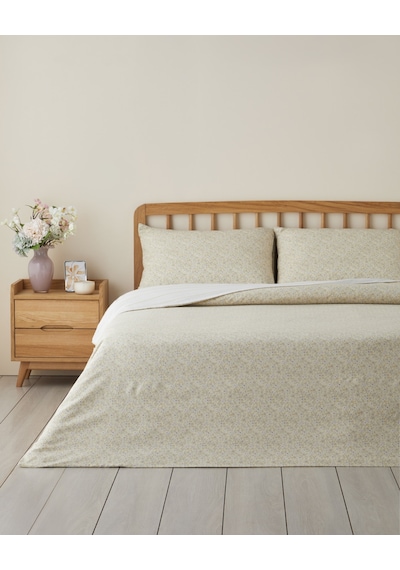 English Home Petty Chic Kolay Ütülenir Çift Kişilik Nevresim Seti 200x220 Cm Açık Sarı Açık Sarı