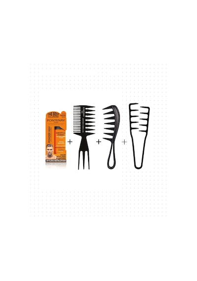 Fontenay Saç Şekillendirici Toz Wax Ultra Strong Turuncu 20gr+şekil Tarak X2+mucizevi Tarak 4'lü Set