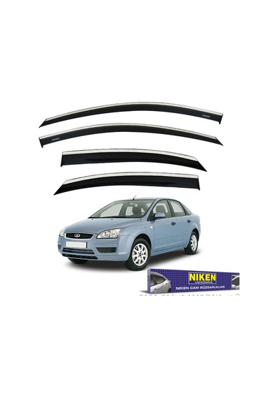Niken Ford Focus 2 Cam Rüzgarlığı Kromlu 2005 / 2013 Niken 047 Fo10 02 01