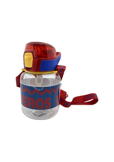 Nerox Süper Heros Kilitli Kapak Matara Suluk 670 Ml 1437 Kırmızı Mavi
