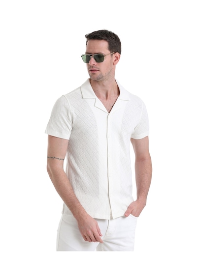 Hatemoğlu Beyaz Regular Fit Düz 100% Pamuklu Polo Yaka Tişört 35362024c017 001 Beyaz